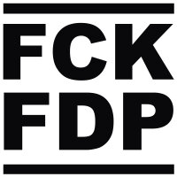 FCK GRN AFD CDU SPD BSW FDP ELN TRMP Aufkleber Sticker ca. 11x10cm