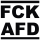 FCK GRN AFD CDU SPD BSW FDP ELN TRMP Aufkleber Sticker ca. 11x10cm