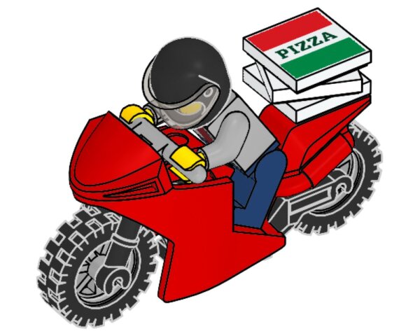 LEGO® City Pizza Delivery Guy 951909 – Minifigur ohne OVP & Anleitung