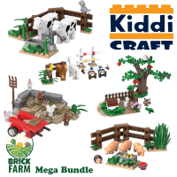 Kiddicraft Brickfarm Bauernhof Bundle KC1101–KC1105...
