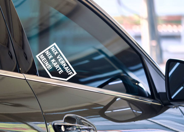 Auto Aufkleber Doppelpack „Kein Verkauf – Kein Export – Meins!“ | Oracal Folie