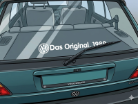 „Das Original“ Aufkleber 45cm VW Golf Polo...