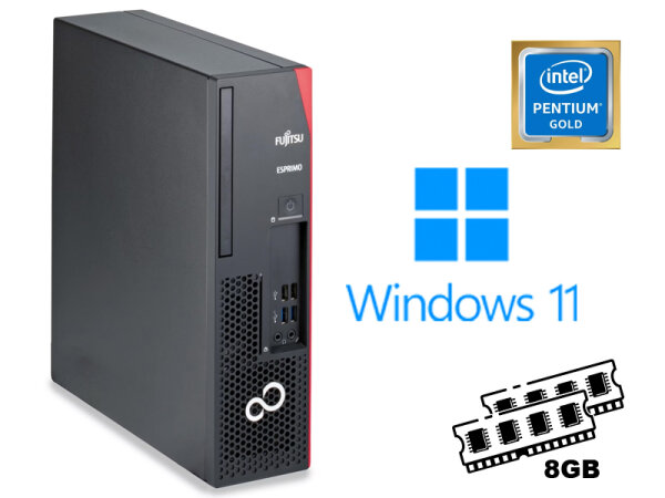 Fujitsu Esprimo PC D538 E94+ Intel Pentium Gold @ 3,90GHz 8GB DDR4 RAM