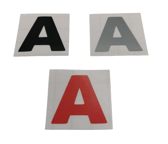 AGT Feuerwehr Helm Sticker A – Atemschutz Kennzeichnung in Rot, Schwarz & Silber
