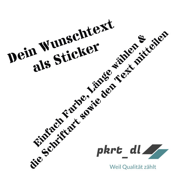 Wunschtext DIY Name Auto Boot Beschriftung Sticker Schriftzug individuell Domain