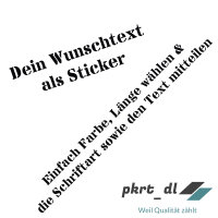 Individuelle Wunschtext Sticker – Personalisierte...